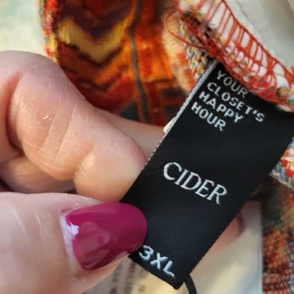 NWT Cider Women's Retro Boho 3X Short Short ,zips belt loops new - Picture 5 of 16